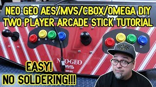 No Soldering! How To Make A Neo Geo AES/MVS/CBox/Omega DIY Controller