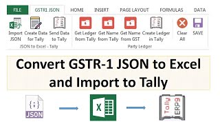 Download the video "Effortless GSTR-1 Data Conversion: JSON to Excel and Tally Import Tool Review!"