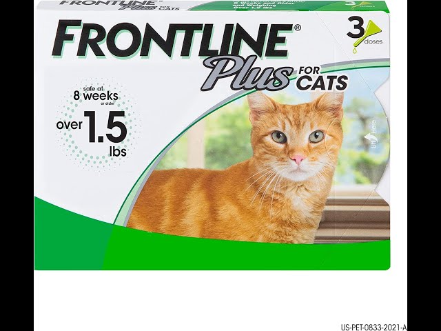علاج فرونت لاين بلس للبراغيث والقراد للقطط فوق 8 أ...
