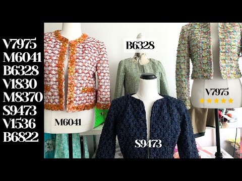 Pattern Review: Chanel-Style Jackets 🧥 The Vogue V7975 is the best!