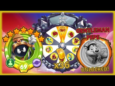 STAR PHARAOH MARVIN 7* STARS and GENTLEMAN PEPE unlocked! -- Looney Tunes World of Mayhem