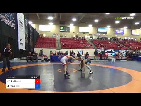 2018 Marine Corps US Open/Senior Men's Freestyle 61 Con 4 - Tyler Graff (TMWC) Vs. Jens Lantz (Wis