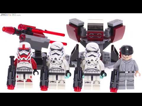 YouTube thumbnail: 🔄 LEGO Star Wars 2016 Galactic Empire Battle Pack review! 75134 re upload Battlefront