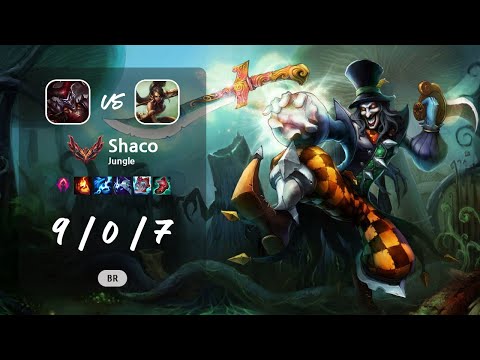 Shaco Jungle vs Nidalee - BR GrandMaster Patch 13.8