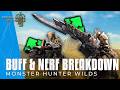 Monster Hunter Wilds Update Buffs Nerfs Breakdown Hammer Gunlance Bowguns Hunting Horn