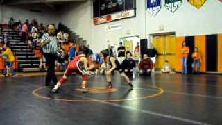 preview picture of video 'Nathan Maxwell, C.V.C.A. vs Minerva 65# @ Green Youth Wrestling Tournament, 2010'