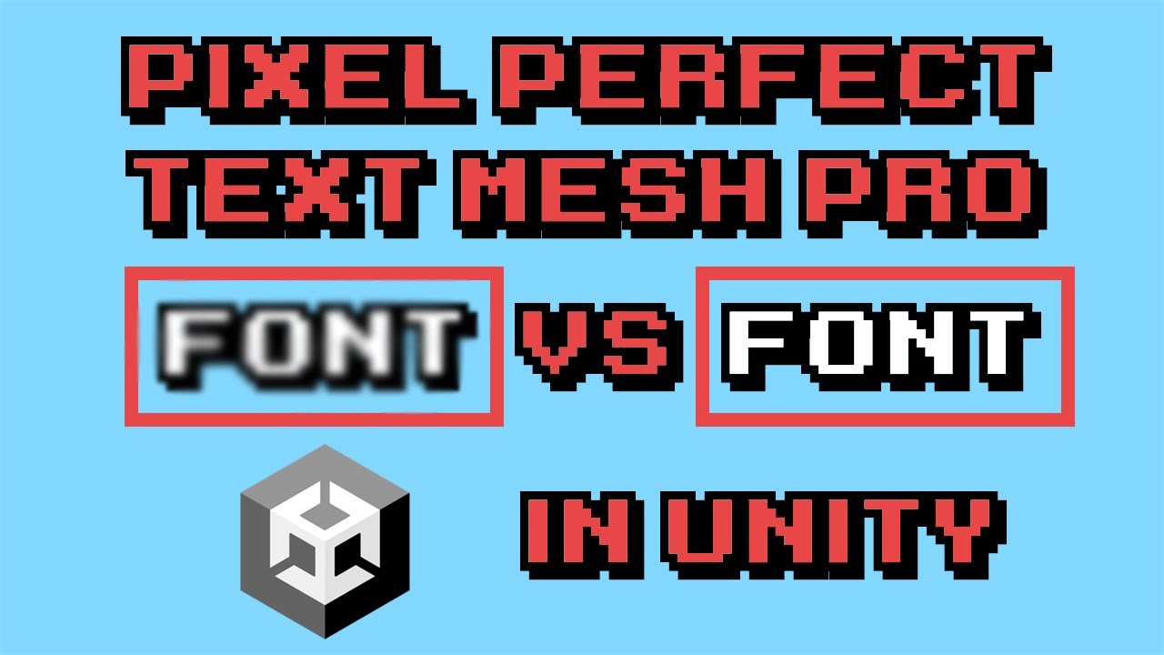 How to make ANY pixel perfect font with Unity's Text Mesh Pro Component!