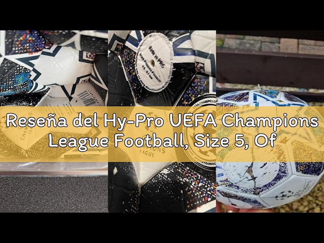 Vídeo relacionado con Hy-Pro Balón de fútbol con Licencia Oficial del Real Madrid CF Cyclone, Talla 5, Entrenamiento, Partido, mercancía, Coleccionable para niños y Adultos, Azul