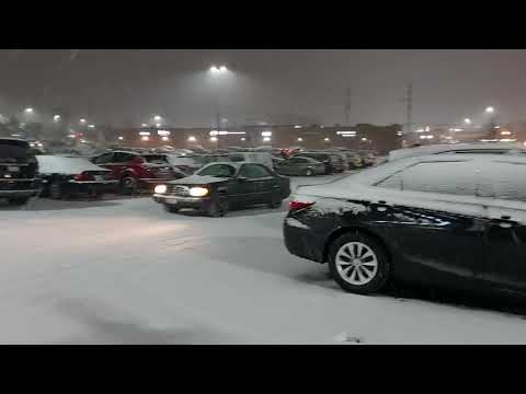 Snow storm in chicago 2020