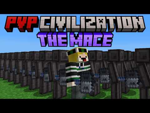Minecraft but I battle the MACE of PVP CIVILIZATION