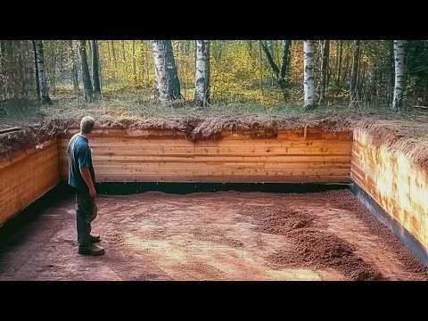 Two Men Build HUGE CABIN Underground | Start to Finish by @lifeinthesiberianforest1
