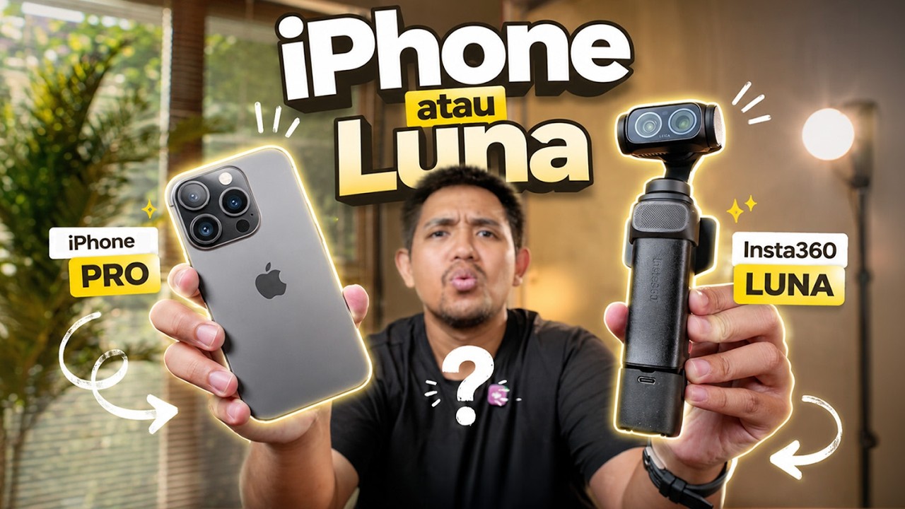 Kamera Content Creator Paling Tepat!! Insta360 Luna Ultra vs iPhone