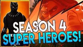 Battle Pass Season 4! SUPERHERO SKINS!! FORTNITE BATTLE ROYALE JUSTICE LEAUGE SKINS LEAKED?!