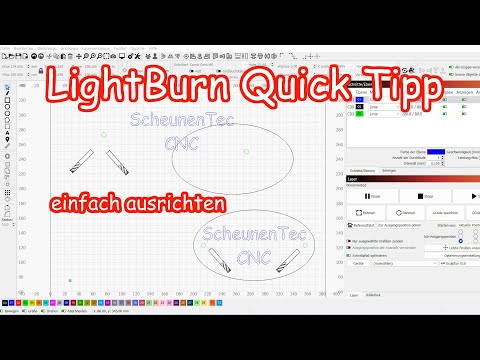 LightBurn | German | Quick Tip 3 | Simply align