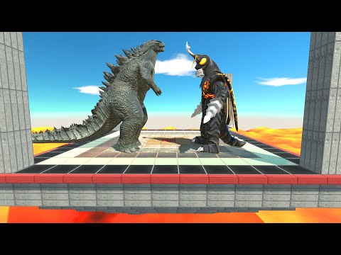 Godzilla 2014 VS Megalon At Ancient Arena - ARBS