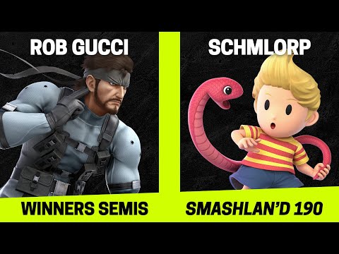 SmashLAN'd 190 Winners Semis - Rob Gucci (Snake) vs Schmlorp (Lucas) - SSBU Tournament