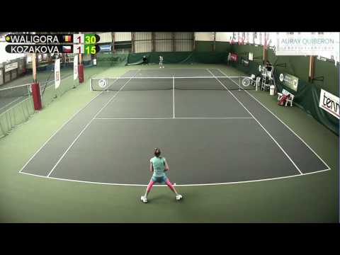 WALIGORA (BEL) vs KOZAKOVA (CZE) - Open Super 12 Auray Tennis - Court 1