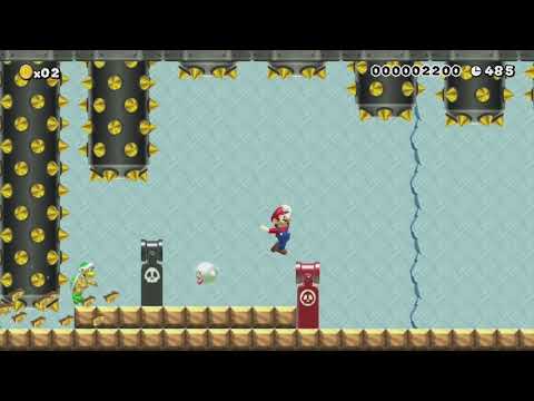 Bowser's Mario crushing factory. by Marcelo - Super Mario Maker - No Commentary 1bm
