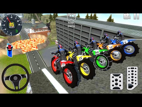 Mega Ramp Bike Racing Simulator 3D #2 - Off-Road Motocross Dirt Bike Stunt Racer - Android Gameplay