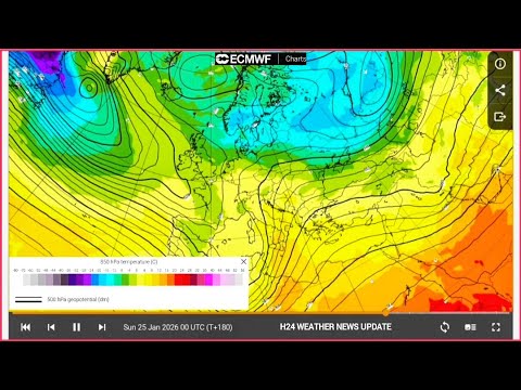 Europe & Russia & Caucasus region weather report warning 18-27 January 2026