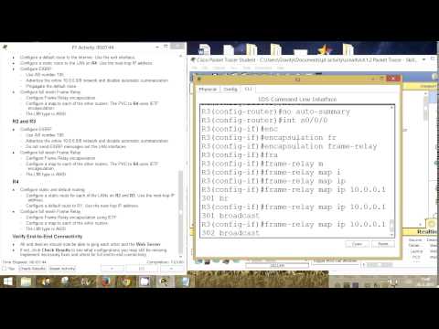 CCNA 4 Packet Tracer Activity 4.4.1.2 solution