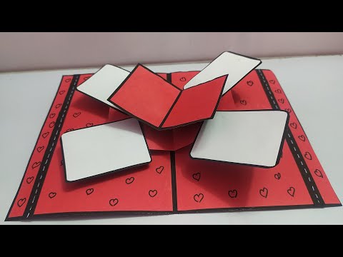 how to make popup card  |diy popup card tutorial |  popup card for scrapbook