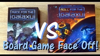 Race For The Galaxy VS Roll For The Galaxy - Board Game Review & Runthrough