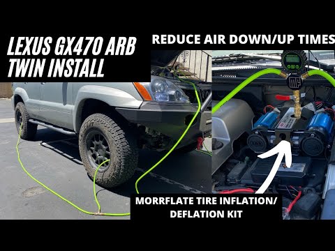 Lexus GX470 ARB Twin Compressor Install + MORRFLATE Multi-Tire Inflation/Deflation Kit
