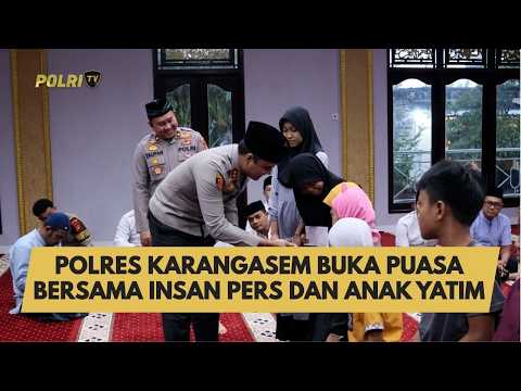 POLRES KARANGASEM BUKA PUASA BERSAMA INSAN PERS DAN ANAK YATIM