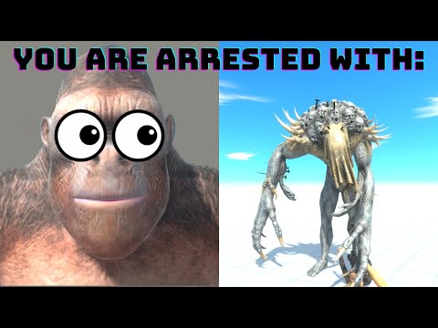 GORO BECOMING SCARED (POV: YOU ARE ARRESTED WITH:)   ANIMAL REVOLT BATTLE SIMULATOR