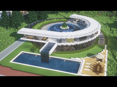 Minecraft Tutorial | Modern House | Gracium - Modern City #34