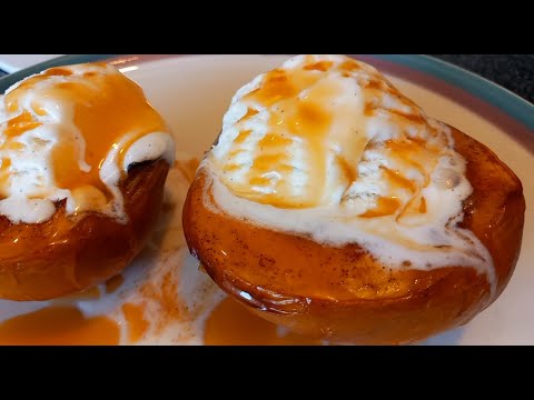 Air Fryer Caramelized Peach | Peach Dessert Recipe