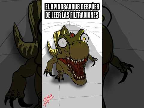 Spinosaurus vs D-Rex parodia Jurassic World Rebirth #jurassicworldrebirth #drex #spinosaurus #trex