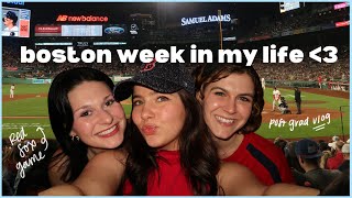 BOSTON WEEK IN MY LIFE || Red Sox game, F1 arcade opening, apartment hunting, 9-5 post grad vlog