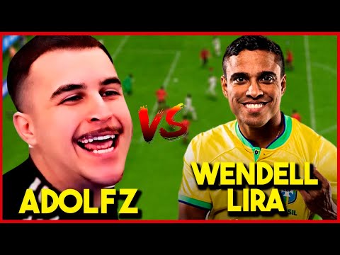 ADOLFZ X WENDELL LIRA NO EA FC 24!!! (JOGO COMPLETO + REAÇÃO DOS DOIS!!!)