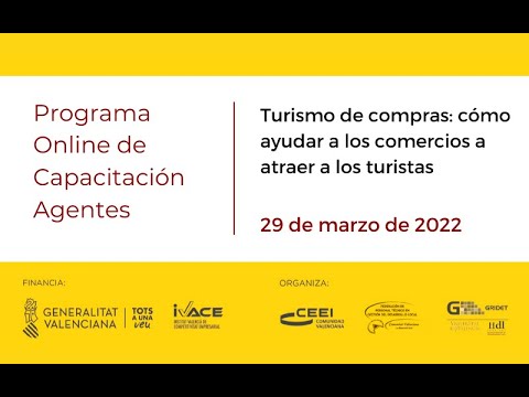 Webinar 'Turismo de compras: cmo ayudar a los comercios a atraer a los turistas'[;;;][;;;]