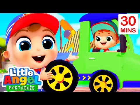 Capa de As Rodas do Caminhão! | Melhores Canções | Little Angel Brasil | Músicas Infantis em Português