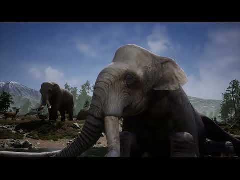 Mammut in movimento, con lavorazione 3D