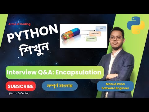 Interview Qa Encapsulation Oop Lesson 67 Python Bangla Full Course Python Bangla Tutorial