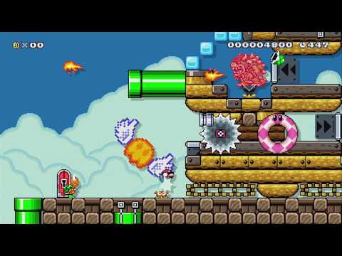 3-BOSS:Vs Bowser by Myuu - Super Mario Maker - No Commentary 1bk