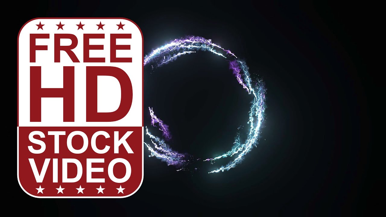 Free Stock Videos – particles sparks moving in circle on black background 2D animation