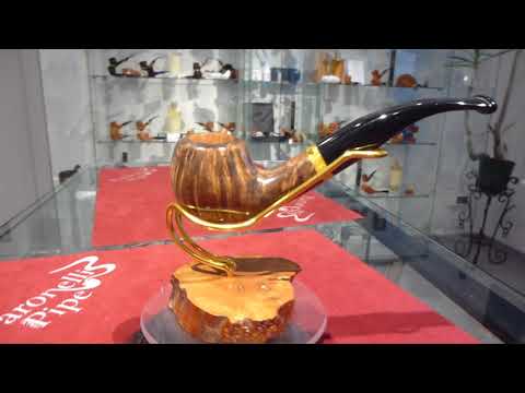 Pipa radica bent apple fatta a mano - www.paronellipipe.it