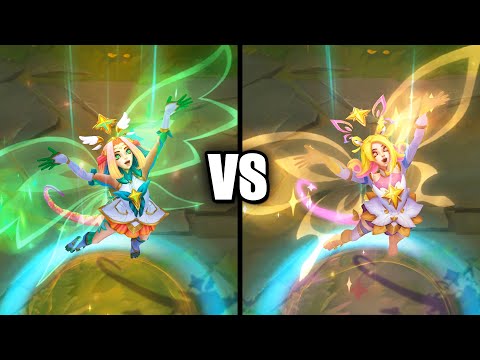 Star Guardian Neeko vs Prestige Star Guardian Neeko Skins Comparison (League of Legends)
