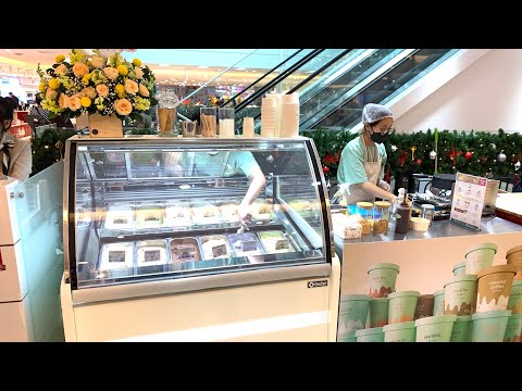 Tủ trưng bày kem Easy Best - cửa hàng kem Okitchen | Vitrine de sorvetes premium | Expositor de gelatos