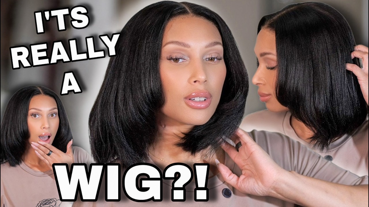 The Wig That LOOKS REAL! 😱 Lays Flat NO GLUE, Affordable, Instant Hairstyle- BeautyForeverhair