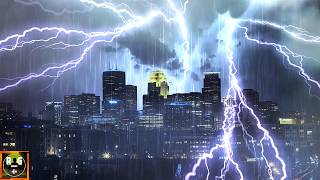 Loud Thunderstorm Sounds with Intense Rain, Violent Lightning & Heavy Thunder to Sleep | Minneapolis