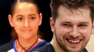 Luka Doncic Tries To Flirt With Referee Charm Her With Smile While Arguing Foul Call