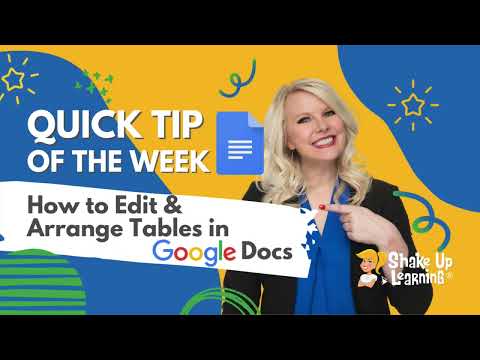 Google Docs Tables: How to edit, arrange, add a header, unsplittable rows, sort, and much more!