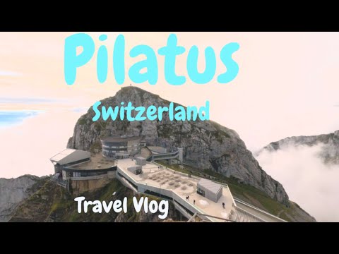 Thumbnail for (Pilatus) Switzerland. Dragon Ride, top of mountain, cogwheel train and cruise Lake Lucerne. 4K