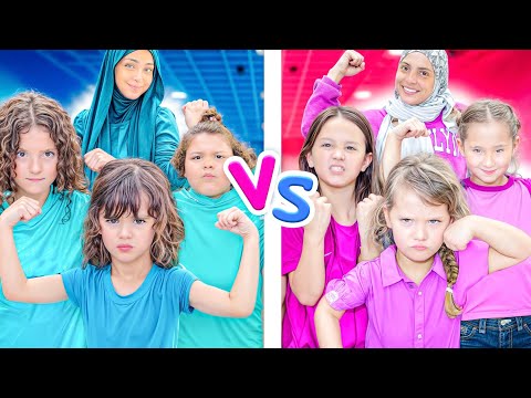 Team pink vs team blue challenge!